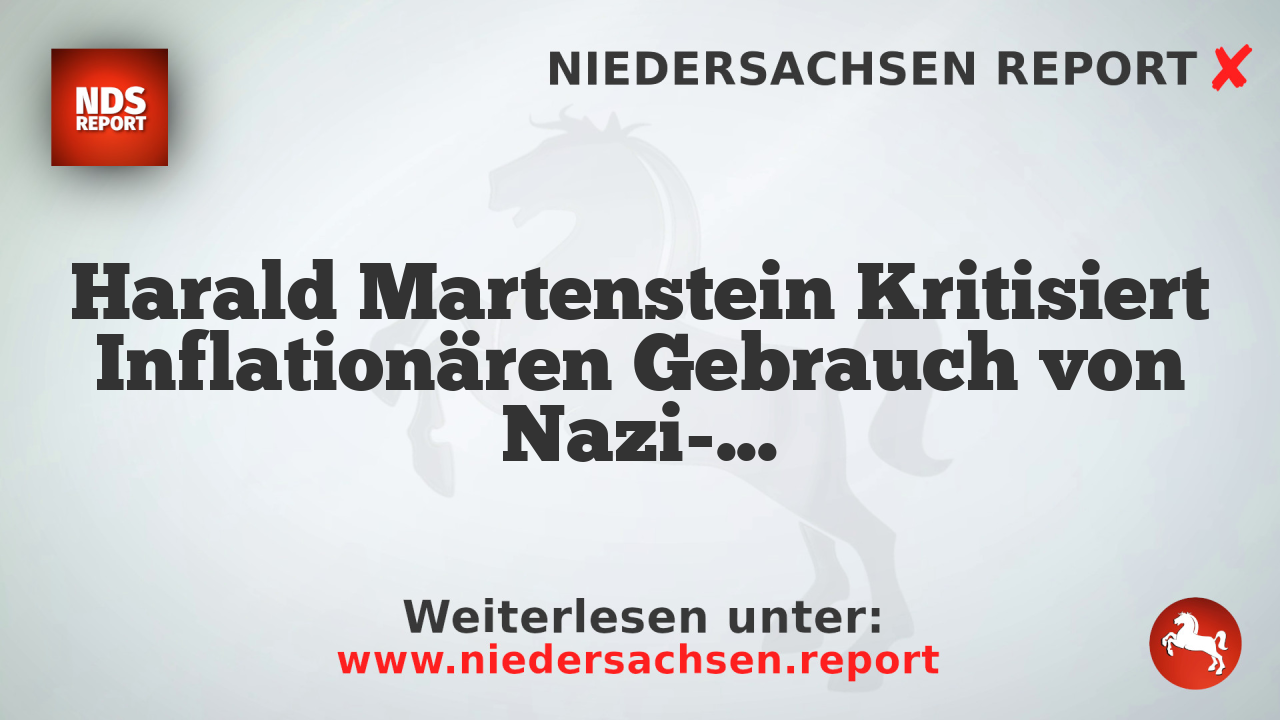 Harald Martenstein Kritisiert Inflationären Gebrauch von Nazi-Vorwürfen und Warnet vor Meinungskorridor-Verengung