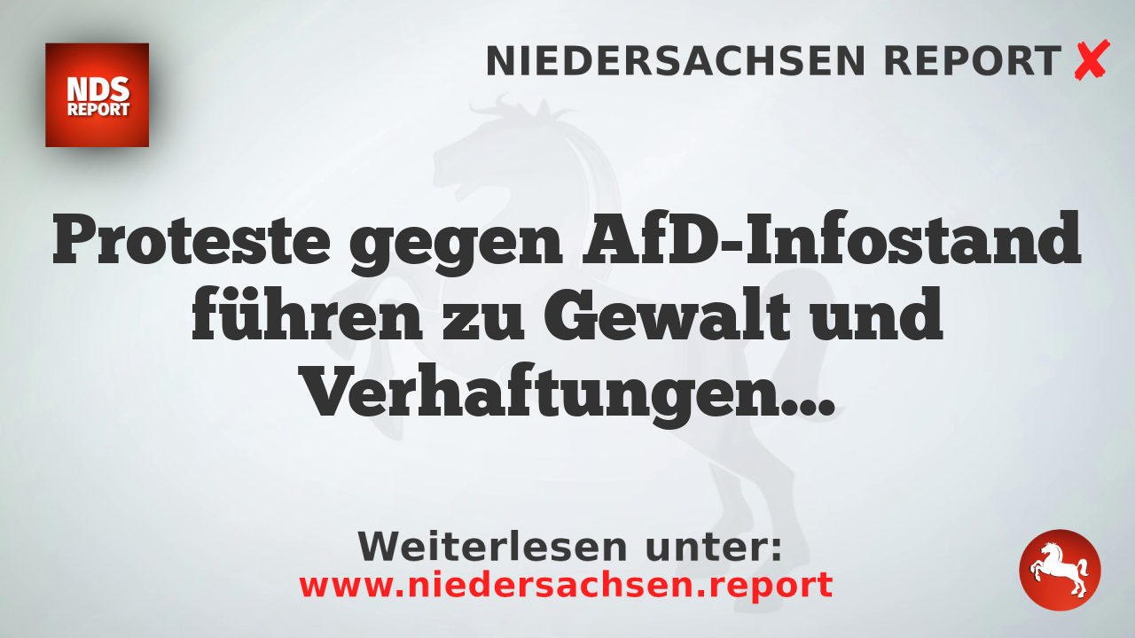 Proteste gegen AfD-Infostand führen zu Gewalt und Verhaftungen in Göttingen