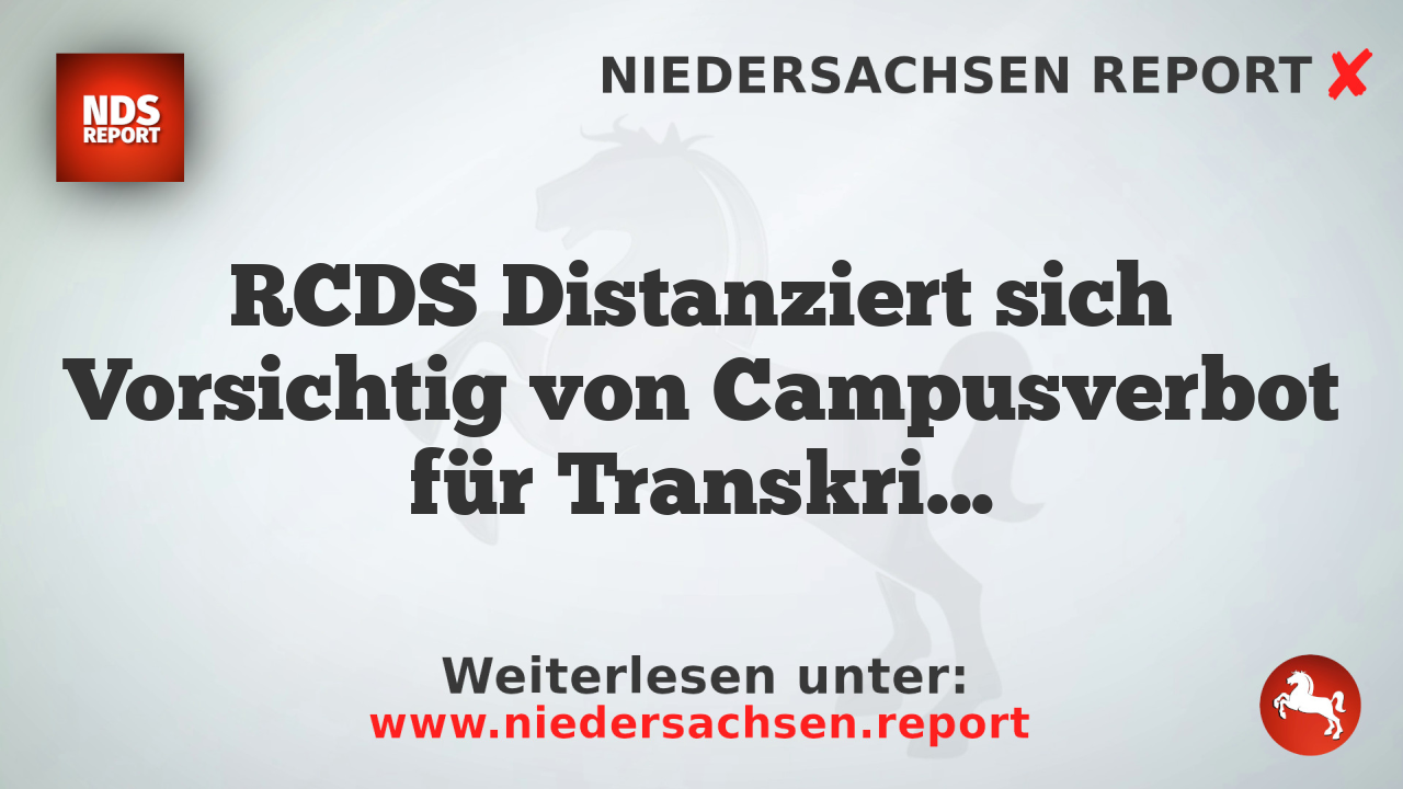 RCDS Distanziert sich Vorsichtig von Campusverbot für Transkritische Professorin