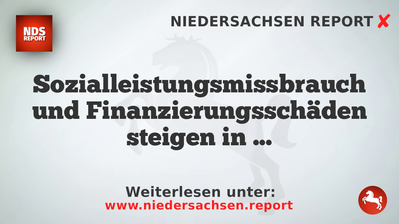 Sozialleistungsmissbrauch und Finanzierungsschäden steigen in Deutschland