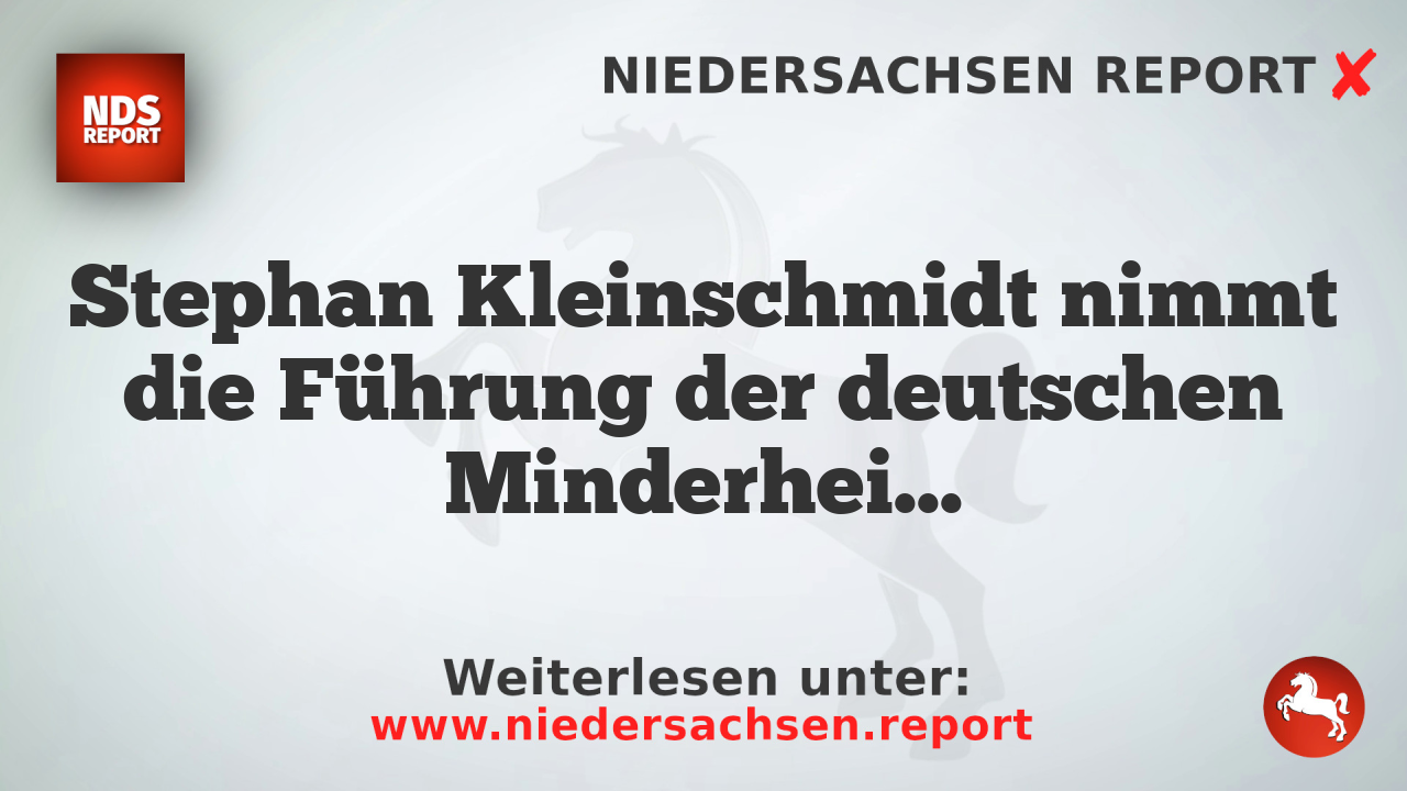 Stephan Kleinschmidt nimmt die Führung der deutschen Minderheit in Dänemark über