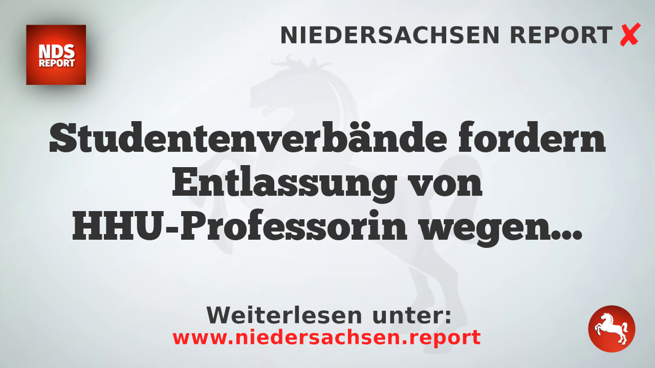 Studentenverbände fordern Entlassung von HHU-Professorin wegen kritischer Trans-Vorlesung