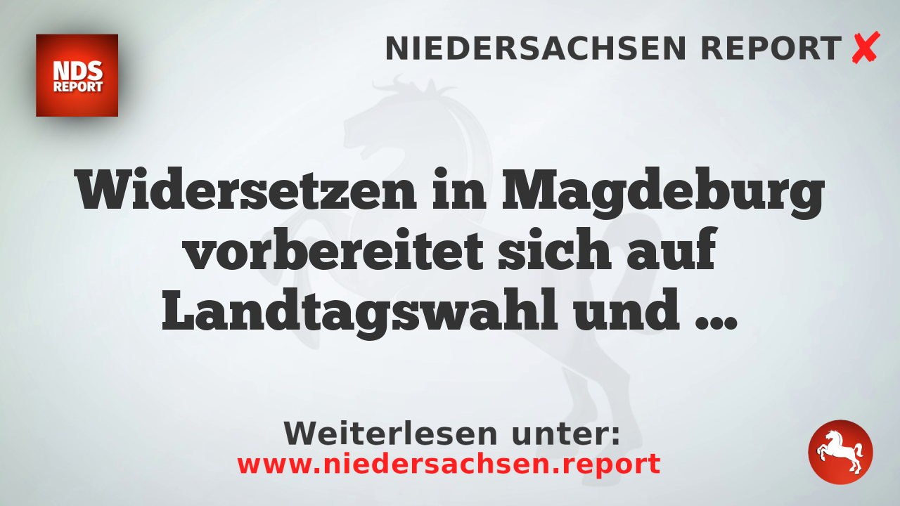 Widersetzen in Magdeburg vorbereitet sich auf Landtagswahl und Nachwahlen