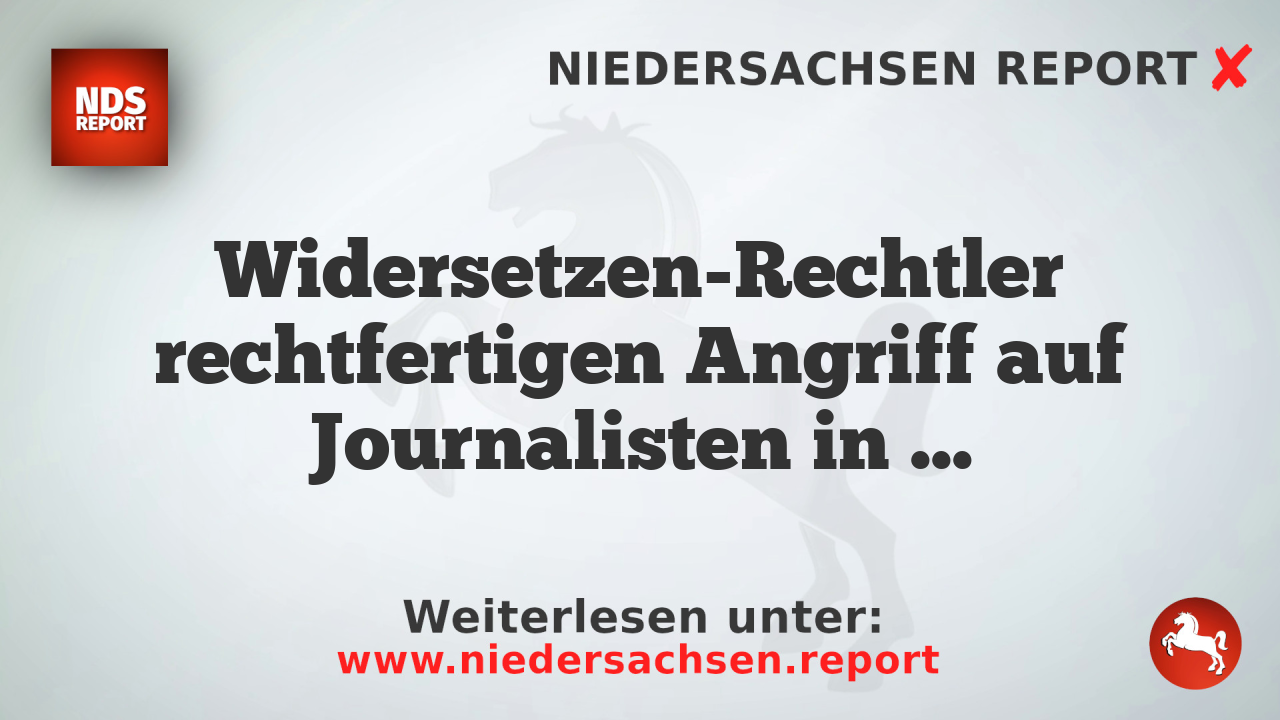 Widersetzen-Rechtler rechtfertigen Angriff auf Journalisten in Erfurt